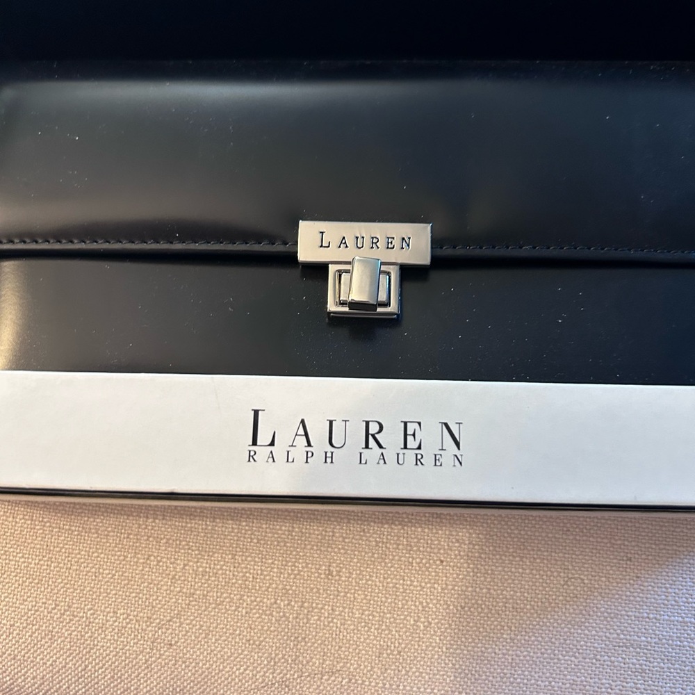 Ralph Lauren black soft leather wallet. Tag still on. Never used PRICE DROP